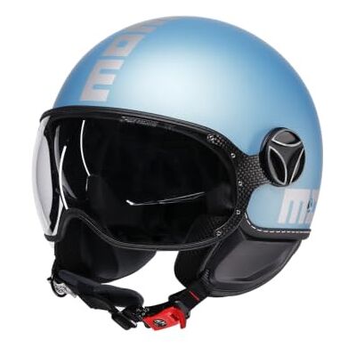 MOMO Design Fgtr EVO E2206 Casco Moto Jet con Doble Visera para Hombre y Mujer Unisex Adulto MOMO Design Fgtr EVO E2206 Casco Moto Jet con Doble Visera para Hombre y Mujer Unisex Adulto