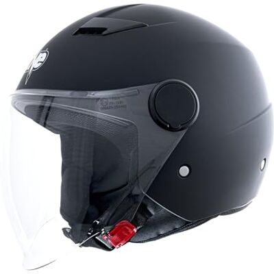 one by Camamoto Casco Moto Demi Jet Gamma 2.0 Negro Mate – Talla S (55-56 cm) – Homologado ECE R22-06 Scooter/Moto one by Camamoto Casco Moto Demi Jet Gamma 2.0 Negro Mate – Talla S (55-56 cm) – Homologado ECE R22-06 Scooter/Moto