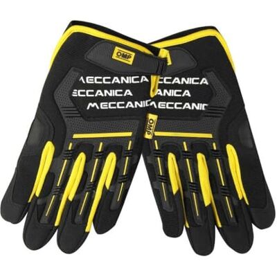 Omp Guantes de Mecánico Mech Amarillo/Negro S Omp Guantes de Mecánico Mech Amarillo/Negro S