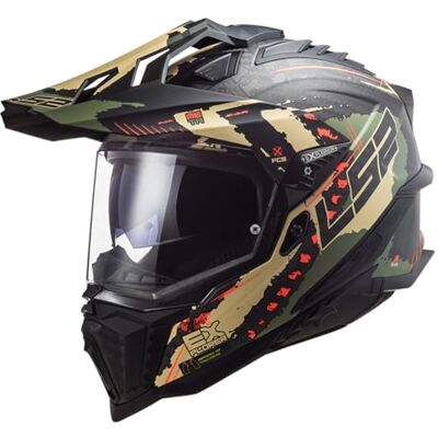 LS2 , Casco Cross Moto Explorer Extend Mat Military 06, XXL LS2 , Casco Cross Moto Explorer Extend Mat Military 06, XXL