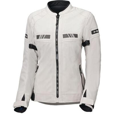 Held Tropic 4 Chaqueta de verano para moto para mujer, deportiva y ventilada, chaqueta de verano para moto, ligera con protectores D3o Ghost Level 1, clase de protección CE, gris, talla L Held Tropic 4 Chaqueta de verano para moto para mujer, deportiva y ventilada, chaqueta de verano para moto, ligera con protectores D3o Ghost Level 1, clase de protección CE, gris, talla L