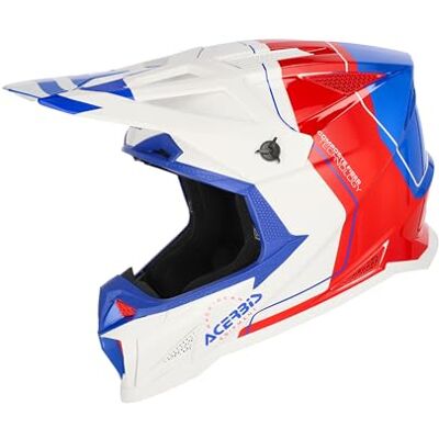 Acerbis Casco T711 Blanco/Azul/Rojo XS Acerbis Casco T711 Blanco/Azul/Rojo XS