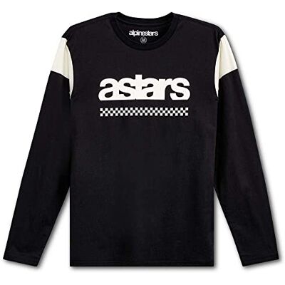 Alpinestars , Old School LS tee, Camiseta De Manga Larga, Negro, XXL, Hombre Alpinestars , Old School LS tee, Camiseta De Manga Larga, Negro, XXL, Hombre