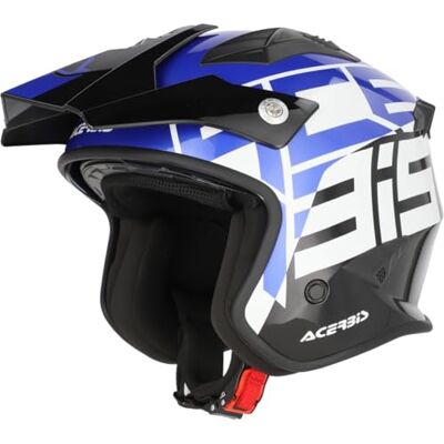 Acerbis Casco Jet Aria Graphic Negro/Azul Talla XL Acerbis Casco Jet Aria Graphic Negro/Azul Talla XL