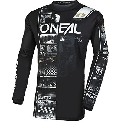 O'NEAL Element Jersey Attack V23 Camisa, Negro/Blanco, XXL para Hombre O'NEAL Element Jersey Attack V23 Camisa, Negro/Blanco, XXL para Hombre