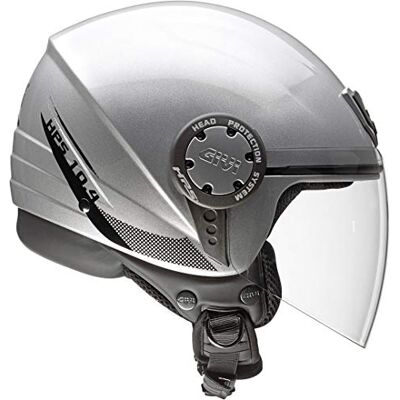 GIVI Hps 104 Deni Jet Casco, Color Plata, Talla 61/XL GIVI Hps 104 Deni Jet Casco, Color Plata, Talla 61/XL