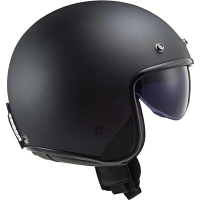 LS2 , Casco Moto Jet Bob Solid Matt Black, XXL LS2 , Casco Moto Jet Bob Solid Matt Black, XXL