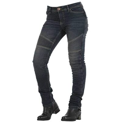 Overlap Imola Vaqueros para mujer, aprobados por carretera, gris/azul, talla 36 Overlap Imola Vaqueros para mujer, aprobados por carretera, gris/azul, talla 36