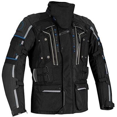 BERING Chaqueta moto SANTIAGO Negro/Gris, Negro/Gris, 3XL BERING Chaqueta moto SANTIAGO Negro/Gris, Negro/Gris, 3XL
