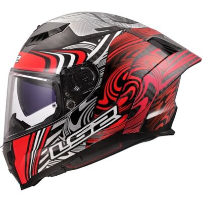 LS2 , Casco Moto Integral DRAGON ENTHUM Red, XXL LS2 , Casco Moto Integral DRAGON ENTHUM Red, XXL