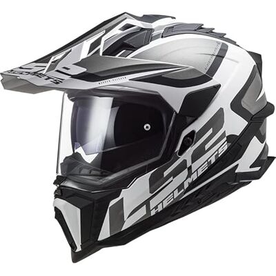 LS2 , Casco Moto Cross Explorer Alter Matt Black White, XXL LS2 , Casco Moto Cross Explorer Alter Matt Black White, XXL