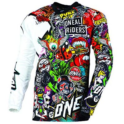 Jersey Mayhem Crank O'Neal - Blanco Rojo - Jersey Jersey Mayhem Crank O'Neal - Blanco Rojo - Jersey