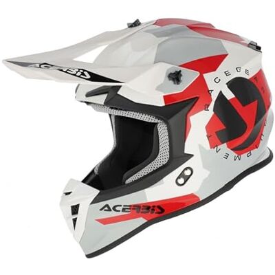 Acerbis Casco Linear 2206 Blanco/Gris, Talla XS Acerbis Casco Linear 2206 Blanco/Gris, Talla XS