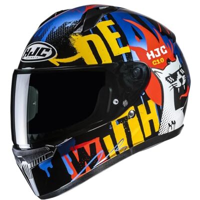 HJC , Casco Moto Integral para Niños C10 FOP MC23, XXS HJC , Casco Moto Integral para Niños C10 FOP MC23, XXS