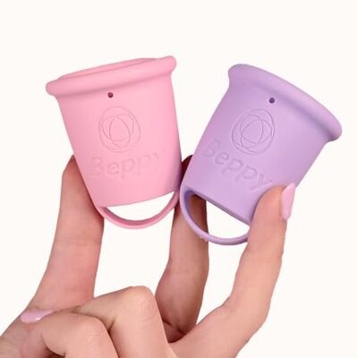 Beppy Combo Cotton Candy Copa menstrual pack de dos Copas menstruales sin fugas Copa menstrual de silicona médica Cups Beppy Combo Cotton Candy Copa menstrual pack de dos Copas menstruales sin fugas Copa menstrual de silicona médica Cups