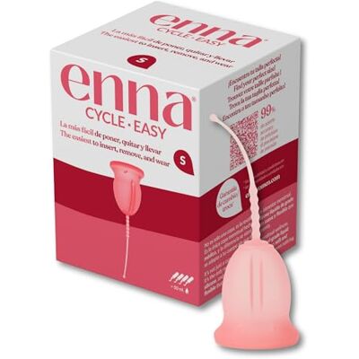 enna Cycle Easy Copa Menstrual Talla S Hasta 12 horas de protección enna Cycle Easy Copa Menstrual Talla S Hasta 12 horas de protección