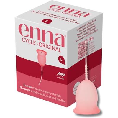 enna Cycle Original Copa Menstrual Talla L Hasta 12 horas de protección enna Cycle Original Copa Menstrual Talla L Hasta 12 horas de protección
