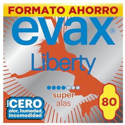EVAX Liberty Super Compresas con Alas 80 EVAX Liberty Super Compresas con Alas 80