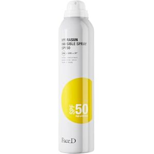 FaceD Face D Hydrasun Invisible Spray SPF 50, 200 ml, Spray Solar para Cara y Cuerpo, Alta Protección, Textura Invisible FaceD Face D Hydrasun Invisible Spray SPF 50, 200 ml, Spray Solar para Cara y Cuerpo, Alta Protección, Textura Invisible
