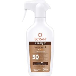 Ecran Sunnique Leche Protectora Solar Broncea+ SPF 50 en Spray Protección Alta UVB + UVA e IR-A Activa el Bronceado Natural, Sin Autobronceador, con Tecnología PureBronze, Resistente al Agua 270 ml Ecran Sunnique Leche Protectora Solar Broncea+ SPF 50 en Spray Protección Alta UVB + UVA e IR-A Activa el Bronceado Natural, Sin Autobronceador, con Tecnología PureBronze, Resistente al Agua 270 ml