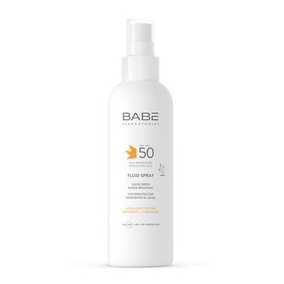 LABORATORIOS BABE Laboratorios Babé FLUID SPRAY SPF 50 Protector Solar Corporal en Spray Fotoprotección UVA UVB IR-A HEV Textura Ultraligera Rápida Absorción Resistente al Agua LABORATORIOS BABE Laboratorios Babé FLUID SPRAY SPF 50 Protector Solar Corporal en Spray Fotoprotección UVA UVB IR-A HEV Textura Ultraligera Rápida Absorción Resistente al Agua