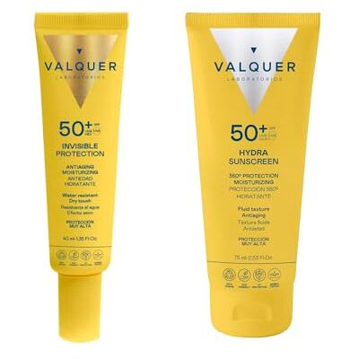 VALQUER - Pack Solar Facial Invisible SPF50+ - Set de protección solar VALQUER - Pack Solar Facial Invisible SPF50+ - Set de protección solar