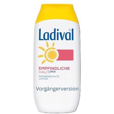 Ladival Loción solar sin perfume para la piel y protección solar, sin colorantes ni conservantes, resistente al agua, factor de protección solar 30, 200 ml Ladival Loción solar sin perfume para la piel y protección solar, sin colorantes ni conservantes, resistente al agua, factor de protección solar 30, 200 ml