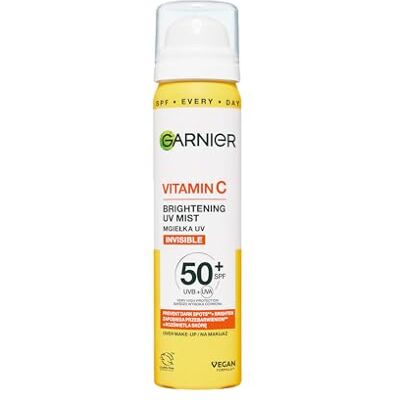 Garnier Vitamina C Iluminadora Invisible UV para Maquillaje con SPF50+ y Vitamina C, 75 ml Garnier Vitamina C Iluminadora Invisible UV para Maquillaje con SPF50+ y Vitamina C, 75 ml