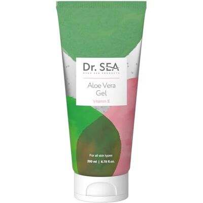 DR. SEA Gel Calmante de Aloe Vera con Vitamina E Hidratante, Reparador & Protector Ideal para Piel Sensible, Irritada o Después del Sol 200ml DR. SEA Gel Calmante de Aloe Vera con Vitamina E Hidratante, Reparador & Protector Ideal para Piel Sensible, Irritada o Después del Sol 200ml