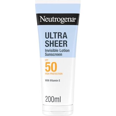 Neutrogena Ultra Sheer Loción Solar Invisible Hidratante SPF 50, 200 ml Neutrogena Ultra Sheer Loción Solar Invisible Hidratante SPF 50, 200 ml