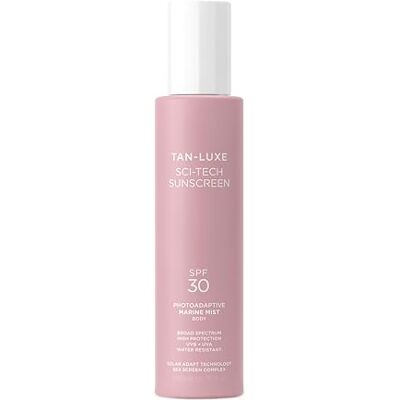 TAN-LUXE Photo-Adaptive Body Mist SPF 30 – Clear Fast-Drying Sunscreen Spray with UVA/UVB Protection, Sea-Screen Complex & Solar Adapt Tech – Water-Resistant, Non-Greasy, 200ml TAN-LUXE Photo-Adaptive Body Mist SPF 30 – Clear Fast-Drying Sunscreen Spray with UVA/UVB Protection, Sea-Screen Complex & Solar Adapt Tech – Water-Resistant, Non-Greasy, 200ml