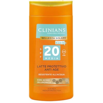 Clinians Solare Latte Protettivo Anti Age SPF20 water resist 200 ml Clinians Solare Latte Protettivo Anti Age SPF20 water resist 200 ml