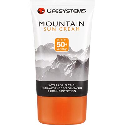Lifesystems Mountain Spf50+ Sun Cream 100Ml, Unisex Adulto, White, 100Ml Lifesystems Mountain Spf50+ Sun Cream 100Ml, Unisex Adulto, White, 100Ml