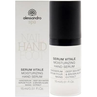 alessandro Spa Serum Vitale Sérum hidratante para manos con agua marina, 15 ml alessandro Spa Serum Vitale Sérum hidratante para manos con agua marina, 15 ml