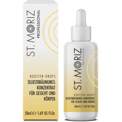 ST. MORIZ St Moriz Professional Tan Boosting Face Drops, añadir al cuidado de la piel para bronceado individual, claro hasta oscuro, 50 ml ST. MORIZ St Moriz Professional Tan Boosting Face Drops, añadir al cuidado de la piel para bronceado individual, claro hasta oscuro, 50 ml