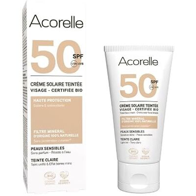 Acorelle TINTED FACE SUNSCREEN SPF50 LIGHT Acorelle TINTED FACE SUNSCREEN SPF50 LIGHT