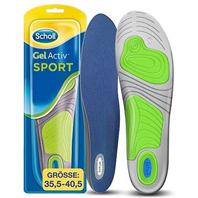 Scholl Gelactiv Activ Sport Plantillas para Zapatos, Tamaño 35.5 40.5 Scholl Gelactiv Activ Sport Plantillas para Zapatos, Tamaño 35.5 40.5