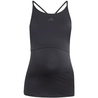 Adidas Mujer Workout Tank Maternity Shirt, Black, XL Adidas Mujer Workout Tank Maternity Shirt, Black, XL
