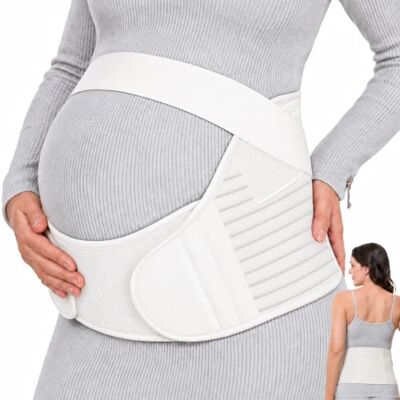 NEOtech Care Cinturón de maternidad Apoyo durante el embarazo banda para abdomen/cintura/espalda, faja de premamá para el vientre (Marfil, S) NEOtech Care Cinturón de maternidad Apoyo durante el embarazo banda para abdomen/cintura/espalda, faja de premamá para el vientre (Marfil, S)