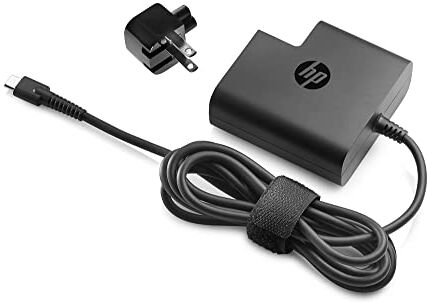 Adaptador de Alimentación de Viaje - (USB-C de 65 W, Compatible con Portátiles y Tabletas HP), Color Negro