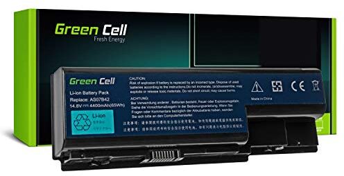 Green Cell® AS07B31 AS07B41 AS07B51 Batería para Acer Aspire 5315 5320 5520 5720 5720Z 5739 5739G 5920 6530 6930 6930G 6935G 7540 7540G 7720 7738G 7740 7740G Ordenador (8 Celdas 4400mAh 14.8V)