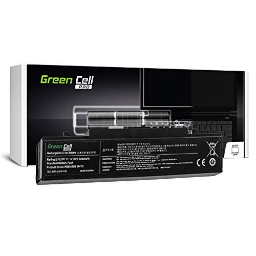 Green Cell® Pro Serie AA-PB9NC6B AA-PB9NS6B Batería para Samsung R519 R522 R525 R530 R540 R580 R620 R719 R780 Ordenador (Las Celdas Originales Samsung SDI, 6 Celdas, 5200mAh, Negro)