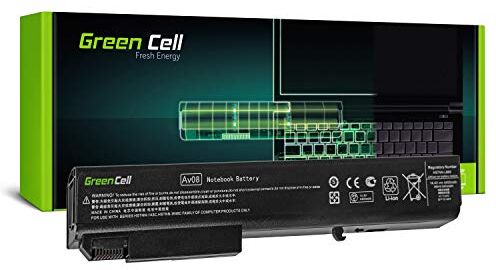 Green Cell® Standard Serie HSTNN-LB60 HSTNN-OB60 Batería para HP EliteBook 8530p 8530w 8540p 8540w 8730w 8740w Ordenador (8 Celdas 4400mAh 14.8V Negro)