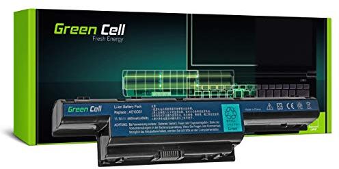 Green Cell AS10D81 AS10G3E BT.00603.111 BT.00603.117 BT.00603.124 BT.00604.049 BT.00605.062 BT.00605.065 BT.00606.008 BT.00607.125 BT.00607.126 Batería para Acer Portátil (4400mAh 11.1V Negro)