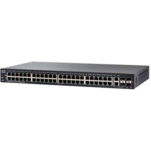 Cisco Systems Switch administrado SF350-48 de con 48 Puertos PoE 10/100, 4 SFP de combinación Gigabit Ethernet (GbE), protección Limitada de por Vida (SF350-48-K9-EU) Cisco Systems Switch administrado SF350-48 de con 48 Puertos PoE 10/100, 4 SFP de combinación Gigabit Ethernet (GbE), protección Limitada de por Vida (SF350-48-K9-EU)