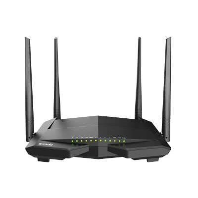 Tenda Modem Router WiFi V12, VDSL/ADSL Inalámbrico de Doble Banda AC1200, 300Mbps en 2.4GHz y 867Mbps en 5GHz, 3 Puertos Gigabit LAN y 1 Gigabit WAN, Tecnología Beamforming, Soporte VPN/IPTV/IPv6/WPS Tenda Modem Router WiFi V12, VDSL/ADSL Inalámbrico de Doble Banda AC1200, 300Mbps en 2.4GHz y 867Mbps en 5GHz, 3 Puertos Gigabit LAN y 1 Gigabit WAN, Tecnología Beamforming, Soporte VPN/IPTV/IPv6/WPS
