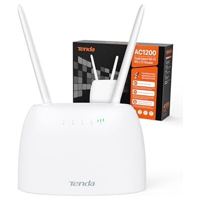 Tenda 4G07 Router 4G con SIM, LTE CAT4 AC1200 hasta 150 Mbps, Doble Banda Tenda 4G07 Router 4G con SIM, LTE CAT4 AC1200 hasta 150 Mbps, Doble Banda