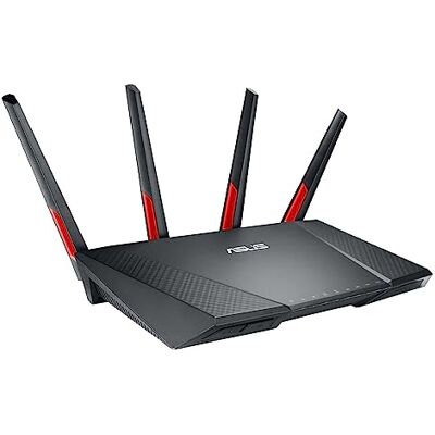 Asus DSL-AC68VG Router INALAMBRICO 2300MB Doble Banda (2,4 GHz / 5 GHz) GIGABIT ETHERNET Negro Asus DSL-AC68VG Router INALAMBRICO 2300MB Doble Banda (2,4 GHz / 5 GHz) GIGABIT ETHERNET Negro