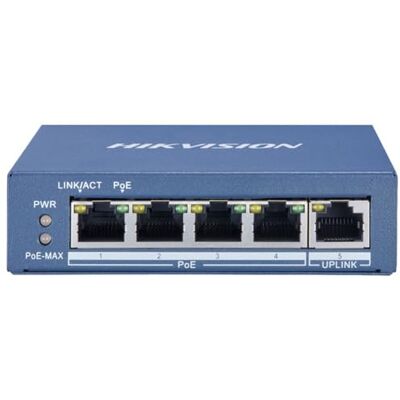 Hikvision 4 PoE 1000 M + 1 1000 M. Hikvision 4 PoE 1000 M + 1 1000 M.