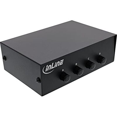InLine ® Conmutador Serial Manual de 4 vías, RS232, 9 Pines Sub-D InLine ® Conmutador Serial Manual de 4 vías, RS232, 9 Pines Sub-D